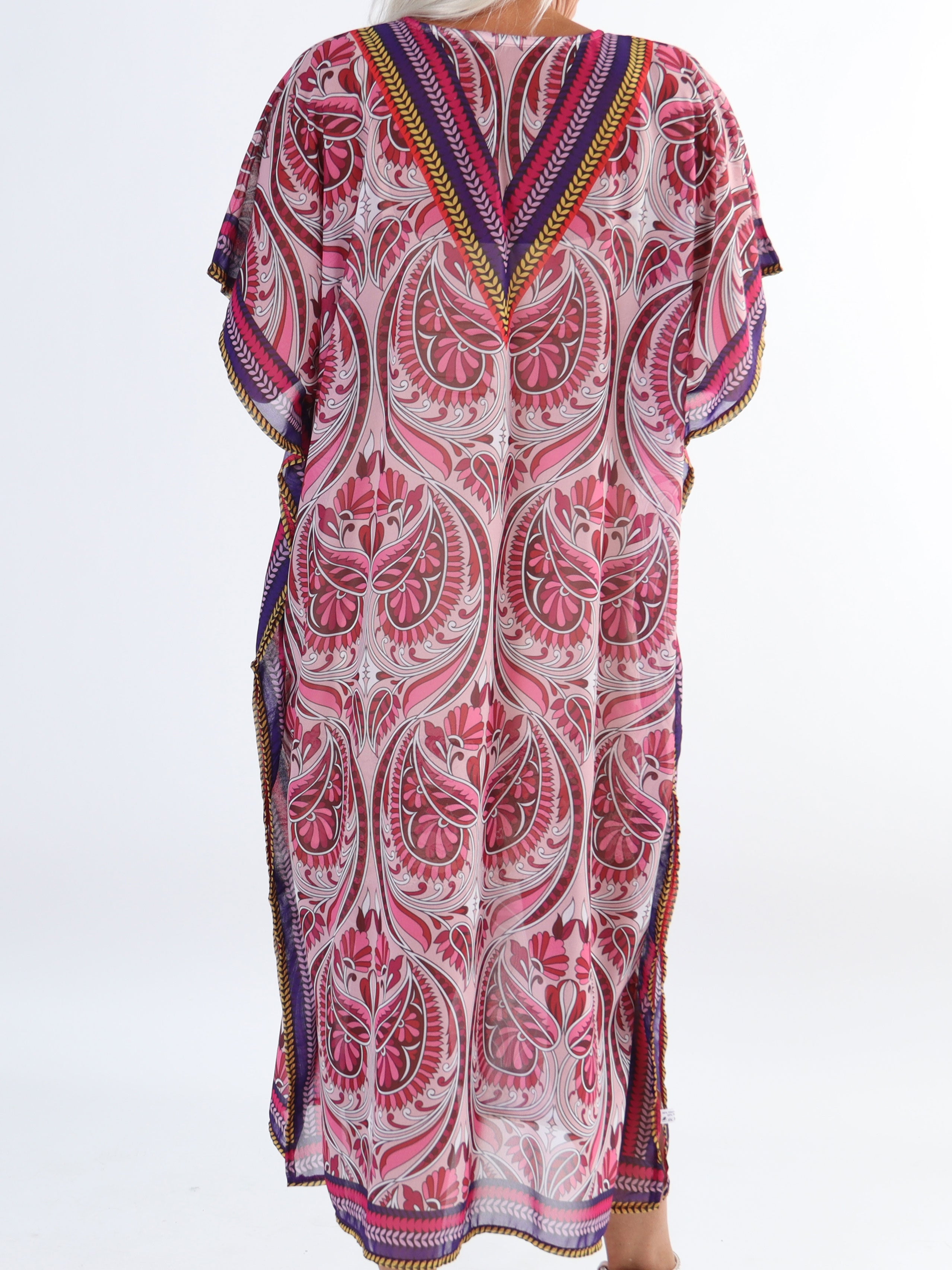 Marta - Lang plus size tunika med mønster